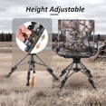 thumbnail image 3 of REDCAMP 360° Swivel Hunting Chair with Adjustable Feet for Ground Blinds,Portable Folding Camo Camping Chair with Hard Arms for Adults Hunting Fishing, 3 of 9