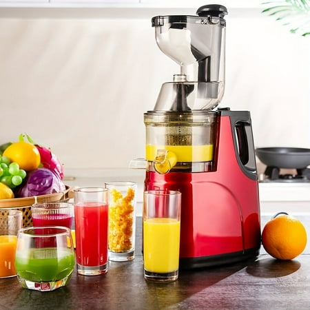 1pc US Plug Slow Masticating Juicer, Cold Press Juice Extractor Nama Juicer Orange Juicer Apples Orange Citrus Juicer Machine With Wide Chute Quiet Motor For Juicer Machines Vegetable And Fruit