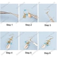 thumbnail image 4 of 1 Box DIY 10 Pairs Beach Themed Earring Making Kits Starfish Shell Charms Cowrie Shell Beads, 4 of 8