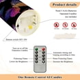 thumbnail image 4 of 2 PCS Tilted Flameless Candles Flickering LED Lights Battery Operated Candles with Remote Timers for Holiday Decor Colorful Butterfly, 4 of 7