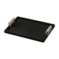 thumbnail image 3 of TISHITA Jewelry Storage Tray Cosmetic Sundries Plate for Countertop Dining Room Desk 30cmx20cmx2cm black, 3 of 8