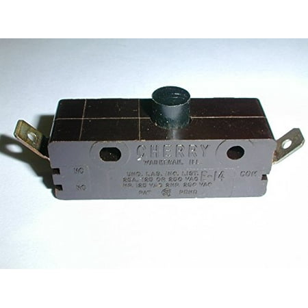 Normally Closed Switch (E14-64A Snap Action Switch, Single Pole Normally Closed, 25A 250V max, Button Actuator (1 piece) -)
