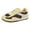 Yellow, variant on Womens Fashion Sneakers Breathable Mesh Suede Trendy Color Block Tennis Shoes Lace up Nonslip Round Toe Walking Shoes Black Size 6.5