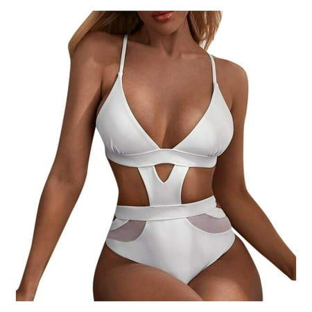 

New Sexy One Piece Bathing With Striped Open Back Beach Bathing Suit Bikini