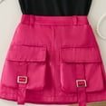 thumbnail image 4 of Staki Girl 2 Piece Outfits Toddler Girl Summer Clothes Ribbed Knit Tank Tops Floral Print Pleated Mini Skirts 2Pcs Outfits Set 3T 4T 5T Red,18-24 Months, 4 of 4