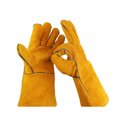 thumbnail image 1 of UPGRATOR 1Par Guantes De Trabajo Amarillos Ligero De Cuero Para Jardinería Y Protección Manual, 1 of 8