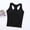 Black, variant on Womens Tank Toos T-Shirts for Women Summer Crewneck Sleeveless Backless Blouse with Drawstring Solid Color Fashion Slim Fit Tops Ladies Workout Tank Tee White XL