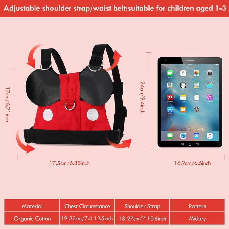 OROLIVING 4-in-1 Toddler Safety Harness Leash, Red photo 4