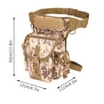 thumbnail image 2 of cpengpj Multi-Purpose Drop Leg Bag Tool Fanny Thigh Pack Leg Rig Camera Versipack Utility Pouch, Hiking Hunting Camping Cycling, 2 of 7