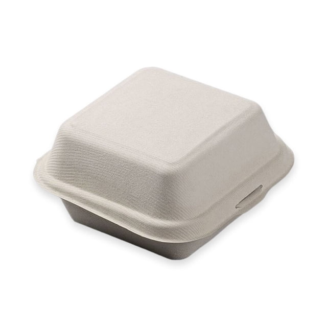 Yuarrent Caja desechable de 50 uds, cajas de postres para pasteles y comida Bento, fiambrera para aperitivos, fiambrera para microondas, fiesta Mostrada Color Original