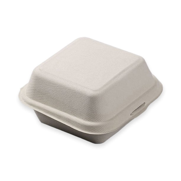 Toystoory Caja desechable de 50 Uds., cajas de contenedores de comida Bento, embalaje de almuerzo, merienda, fiambrera, vegetales, suministros Mostrada Color Original
