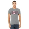 thumbnail image 2 of Breast Cancer Support Hope Pink Ribbon Men's T-shirt, 2XL, Heather Gray, 2 of 5