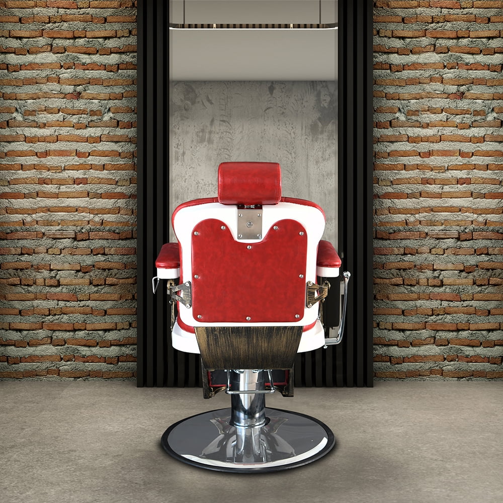 Kepooman Artist Hand Hydraulic Barber Chair, Salon Chair for Hair Stylist Tattoo Chair Shampoo Salon Equipment, Red Kepooman Artist Hand Hydraulic Barber Chair, Salon Chair for Hair Stylist Tattoo Chair Shampoo Salon Equipment, Red