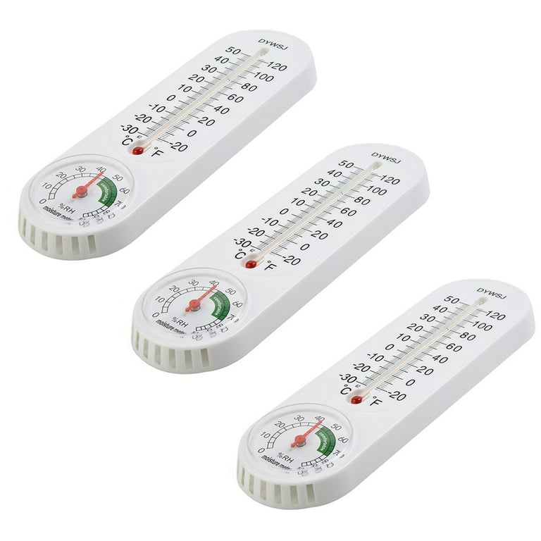 Geege 2Pcs Wall Thermometer Indoor Outdoor Hanging Garden Greenhouse House  Office Room