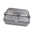 thumbnail image 1 of Lunch Box Contenedor de almacenamiento de alimentos Versátil para niños Adultos Bento Caja con tapas para mochileros Trabajo de viaje Camping Fishing, 1 of 8