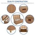 thumbnail image 3 of Jeco Wicker Patio Storage Deck Box in Honey, 3 of 6