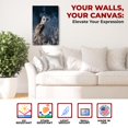 thumbnail image 2 of Owl Canvas Wall Art by DreamController- 12X16 inches Bird Wall Decor | HD Printed & Wooden framed wall art | Modern Wall Decor for Gift | Made in USA, 2 of 5