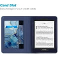 thumbnail image 4 of Fintie Stand Case for 6" Kindle Paperwhite (Fits 10th Generation 2018 and All Paperwhite Generations Prior to 2018) Premium PU Leather Sleeve Cover with Card Slot and Hand Strap, Ocean Marble, 4 of 7