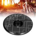 thumbnail image 4 of Tapa del Vástago de Bicicleta, Cubierta Superior de Aleación de Aluminio Top No Deslizamiento de Forma Redonda Precisa para bicicleta de Montaña por 25.4 mm/1.0in y 28.6, 4 of 7