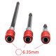 thumbnail image 4 of 60/100/150 mm Hexágono Rojo Patrón Soporte de broca Extensión Destornillador de cambio rápi Abanopi Varilla de extensión, 4 of 7