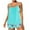 Sky Blue, variant on Ahuyic Womens Plus Size Swimsuit Sets,Casual Solid Color Bathing Suit Set,Womens's Plus Size Conservative Lace Stitching Suit Swimming Trunks Split Swimsuit Suit