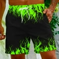 thumbnail image 2 of Beach Swimming Shorts Men,Men's Swim Trunks Quick Dry 3D Flame Printed Beach Board Shorts with Pockets Cool Mesh Lining Bathing Suits, 2 of 9