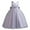 Gray, variant on Girl Tulle Tutu Gown Flower Girl's Sleeveless Lace Princess Dresses with Big Bowknow Party Ball Tulle Pageant Gowns for Wedding, Birthday - 3-12T