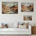 thumbnail image 4 of Designart "Rocky Majesty of Beige Brown Mountains" Landscapes Print on Natural Pine Wood, 4 of 5