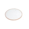 thumbnail image 2 of 22" X 22" X 22" Frosted Glass And Rose Gold End Table, 2 of 5