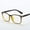 1, variant on Unisex Square Anti‑Blue Light Eyeglasses, Full‑Frame Fashion Plain Glasses, Lightweight Radiation Protection Spectacles for Men Women Daily Office Computer Use