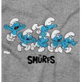 thumbnail image 2 of Smurfs Characters Retro Squad Goals Zip Up Hoodie Men's Women's Brisco Brands S, 2 of 6