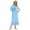 Blue, variant on WBQ Women's Lace Nightdress Long Sleeve Victorian Nightgown Sleepwear Pajama M Pink