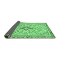 thumbnail image 2 of Ahgly Company Indoor Rectangle Abstract Emerald Green Modern Area Rugs, 5' x 8', 2 of 4