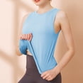 thumbnail image 3 of Chbgutlmr Workout Tops for Women Crewneck Sleeveless Running Tees Athletic Loose Breathable Yoga Tops, 3 of 5