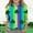 Green, variant on SERTG Kids St Patricks Day Creative Print Top 3/4 Long Sleeve Round Neck Casual Activity School Party Children Shirt Holiday Wear(Green,3 Years)