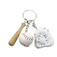 thumbnail image 1 of TechWave Baseball Keychain Three Piece Set Pendant Baseball Three In One Fashion Pendant Key Id Holder Lanyard Thick Key Disconnect Panic Alarm for Women Checke Lanyard for Keys Car Key Wallet Key, 1 of 4