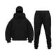 thumbnail image 1 of pstuiky camisas de manga larga para hombre, Conjunto de sudadera y pantalón deportivo de manga larga con capucha y cremallera de color liso para hombre Tops de talla grande para hombre xl, 1 of 2