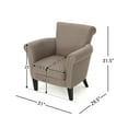 thumbnail image 3 of GDF Studio Brently Club Chair, Light Coffee, 3 of 10