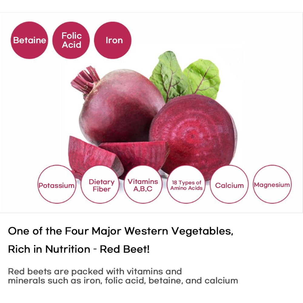 Cheonho Ncare Korean Red Beet Juice – 100% German Red Beet with Apple Concentrate, Nutrient-Rich & Naturally Sweet, No Artificial Additives, Resealable Pouch (70mlx30pouches)