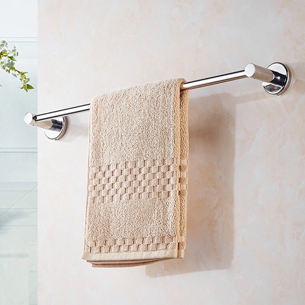60cm Single Bar Bathroom Bath Towel Rack Bar Towel Holder Rail Wall Mounted 