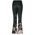 thumbnail image 5 of Womens Jeans Summer Fashionable Valentine's Day Casual Comfortable Floral Print Slit Denim Like Womens Pants, 5 of 7