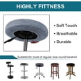 thumbnail image 6 of AIGIA 2 Pack Bar Stool Covers Round Stool Covers With Elastic Bands Slipcover Washable Stool Cushion Covers, 6 of 7