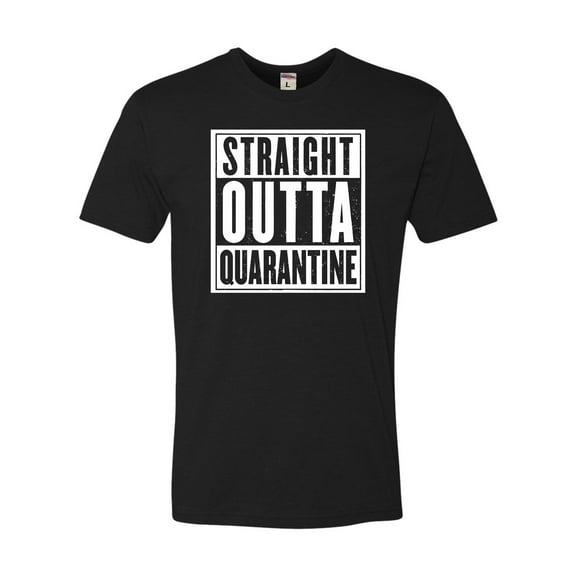 Adult Straight Outta Quarantine Deluxe T-Shirt