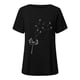 thumbnail image 4 of Puntoco Mujeres Moda Casual Impresión Camisas Manga Corta Suelta Tee tops Túnica Blusa Puntoco Puntoco-8091, 4 of 4