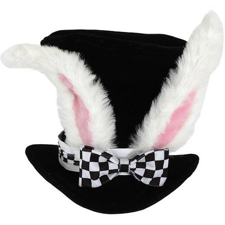 Alice In Wonderland White Rabbit Topper Costume Hat Adult