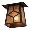 thumbnail image 4 of Meyda 147010 9 in. Diamond Craftsman Wall Sconce, 4 of 4