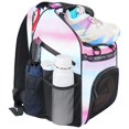 thumbnail image 3 of Bolsa de baloncesto YOREPEK grande con compartimento para zapatos de 40 L, color rosa, 3 of 9