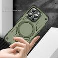 thumbnail image 4 of Designed for iPhone 16 Pro Max - Compatible with MagSafe Support Wireless Charging Rugged Shockproof Anti-Slip Military Grade Protective Phone Cover for iPhone 16 Pro Max, Armygreen, 4 of 7