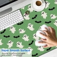 thumbnail image 2 of Long Mouse Pads for Desk,Green Ghost Bat Pattern Desk Mats on Top Of Desks, Desk Mouse Pad Extra Large with 3mm Non-Slip Base and Stitched Edge for Gaming,Office,Work,Home 47.3"x23.6", 2 of 6