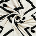 thumbnail image 3 of LR Home and Evette Rios Cream and Black Chevron Stripe Cotton Throw Blanket, 50" x 60", 3 of 12